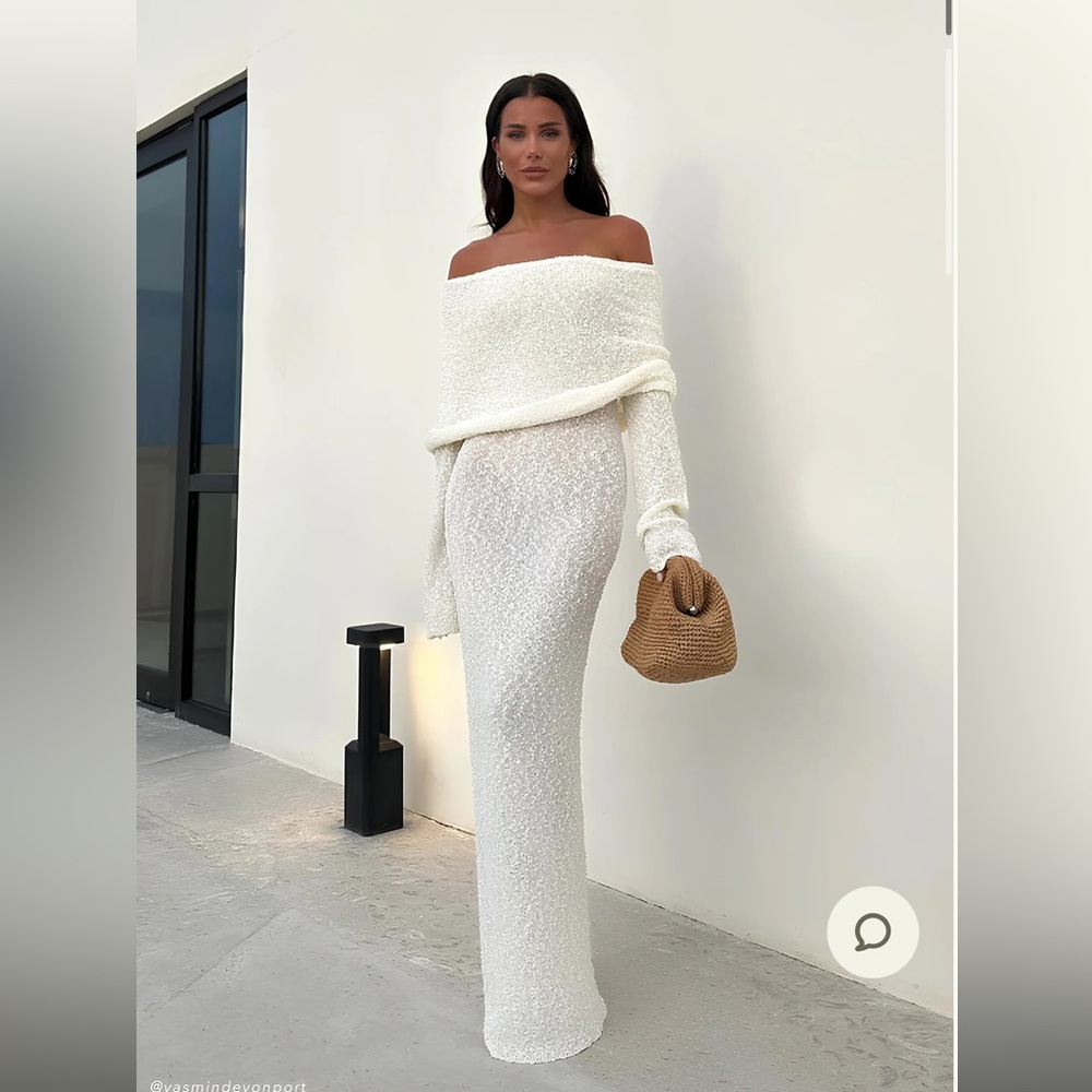 Meshki Marisol White Dress - Size Small